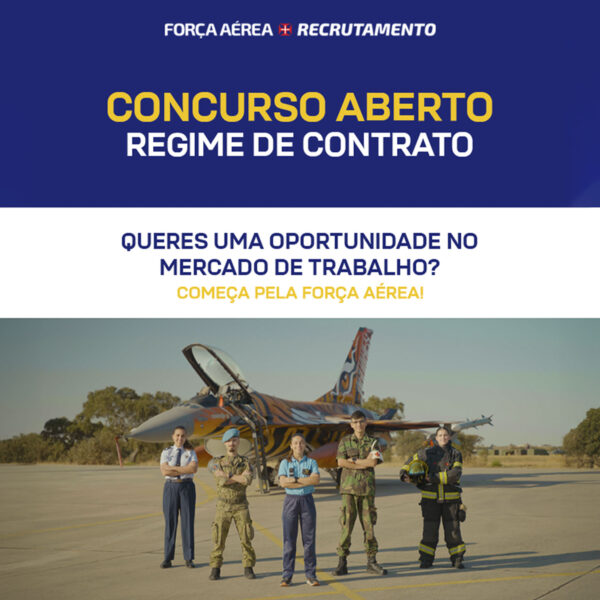 FORÇA AÉREA – Concurso aberto até 30 de janeiro