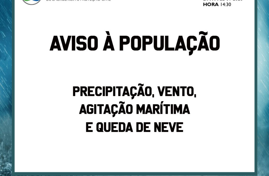 AVISO À POPULAÇÃO | Depressão INGRID
