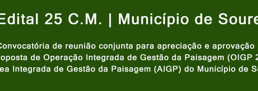 Edital 25 C.M. | Município de Soure