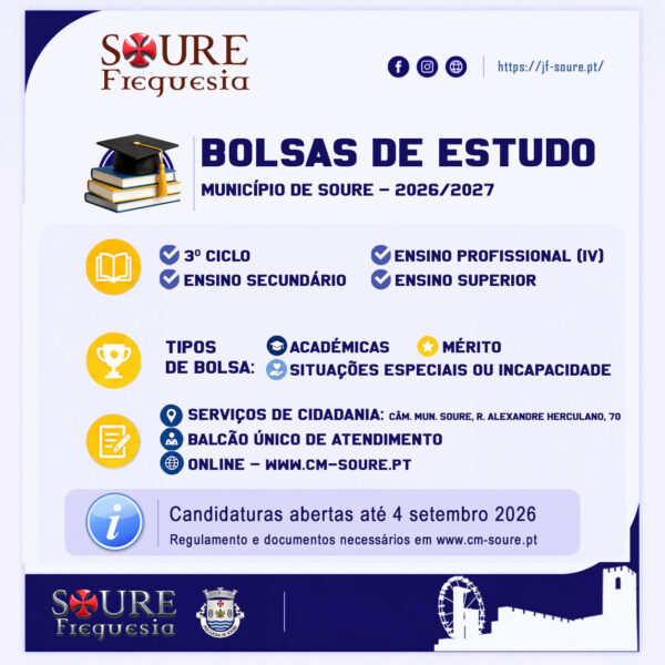 Bolsas de Estudo 2026/2027 | Candidaturas Abertas