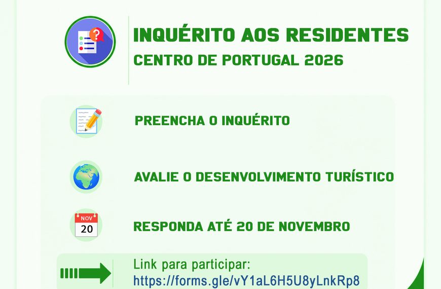 Inquérito aos Residentes – Centro de Portugal 2026